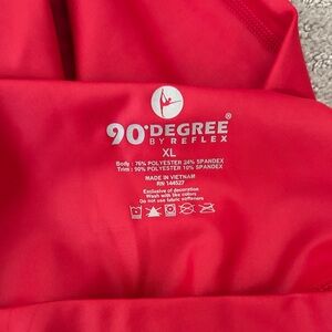 90 Degree By Reflex Bold Red XL Top